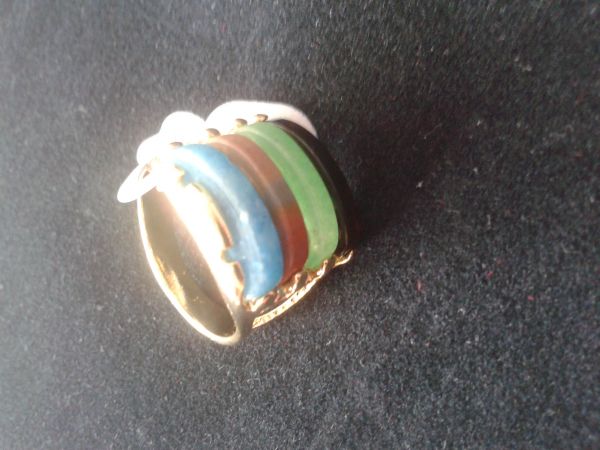 Anel pedras coloridas ANR031